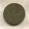 1/2 крейцера. Австрия 1816г