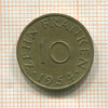 10 франкенов. Саарланд 1954г