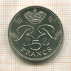 5 франков. Монако 1974г