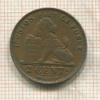2 сантима. Бельгия 1919г