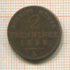 2 пфеннинга. Пруссия 1858г