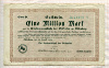 1000000 марок. Германия 1923г