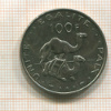 100 франков. Джибути 1991г