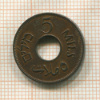5 мил. Палестина 1942г