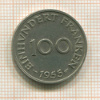 100 франкенов. Саарланд 1955г