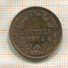 1 крейцер. Баден 1864г