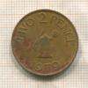2 пенса. Гернси 1979г