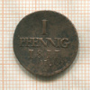 1 пфенниг. Саксония 1811г