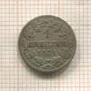 1 крейцер. Бавария 1871г