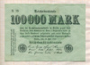 100000 марок. Германия 1923г