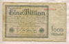 1000000000000 марок. (1 триллион) Германия 1923г