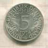 5 марок. Германия 1974г
