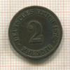 2 пфеннига. Германия 1876г