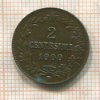 2 сентесимо. Италия 1900г