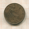 1 фартинг. Великобритания 1901г
