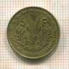 5 франков. Французская Западная Африка 1956г