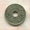 5 сантимов. Франция 1938г