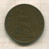1 пенни. Великобритания 1891г