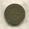 1 крейцер. Нассау 1861г