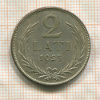 2 лата. Латвия 1925г