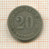 20 пфеннигов. Германия 1875г