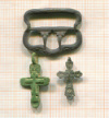 Пряжка 1856 г. и два крестика