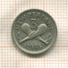 3 пенса. Новая Зеландия 1934г