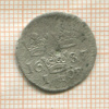 1 эре. Швеция 1687г