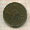 1 пенни. Австралия 1952г
