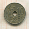 10 сантимов. Бельгия 1904г