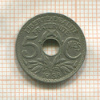 5 сантимов. Франция 1938г