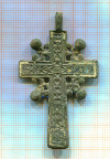 Крестик нательный. ( Остатки эмали )