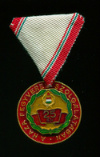 Медаль "За 25 лет Службы" (тип 1965 г). Венгрия