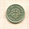 3 пенса. Англия 1937г