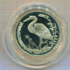 Рубль. Красная книга. Дальневосточный аист. ПРУФ.
(все дефекты на капсуле) 1995г
