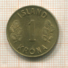 1 крона. Исландия 1970г