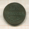 1 крейцер. Австрия 1816г