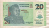 20 наира. Кения. Пластик 2016г