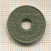 10 сантимов. Тунис 1920г