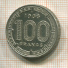 100 франков. Экваториальная Африка 1968г