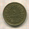 5 франков. Франция 1940г