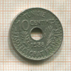 10 сантимов. Тунис 1938г