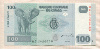 100 франков. Конго 2007г