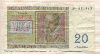 20 франков. Бельгия 1956г