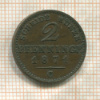 2 пфеннинга. Пруссия 1871г