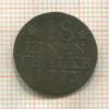 1/48 талера. Пруссия 1773г