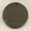 1 соль. Люксембург 1786г