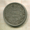 2 франка. Бельгия 1909г