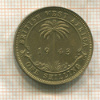 1 шиллинг. Британская Западная Африка 1943г