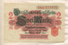 2 марки. Германия 1914г
